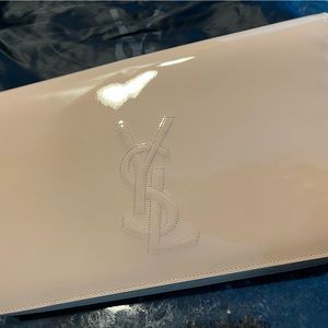 YSL nude clutch